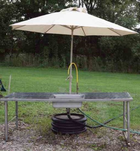 DIY Garden Workstation With Sink